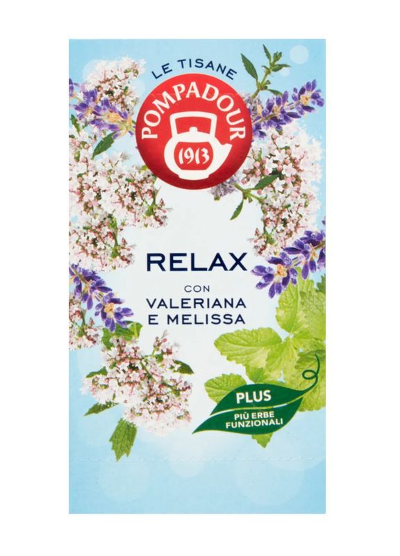 POMPADOUR Kräutertee Relax Baldrian Und Melisse 18 Tütchen 