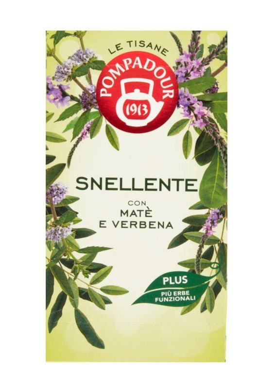 POMPADOUR Tisana Snellente Matè E Verbena 18 Bustine 