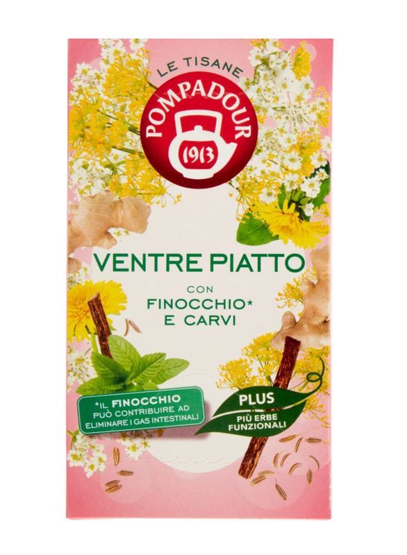 POMPADOUR Tisana Ventre Piatto Finocchio E Carvi 18 Bustine 