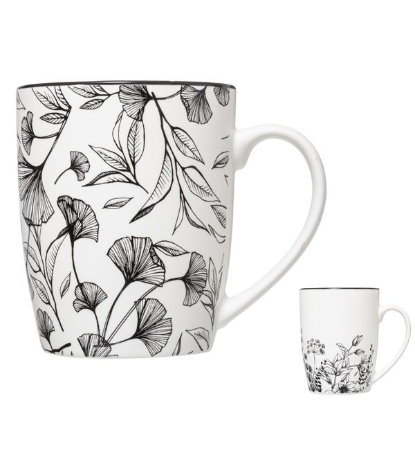 Tasse À Déjeuner En Céramique Floral  34Cl - Assortis