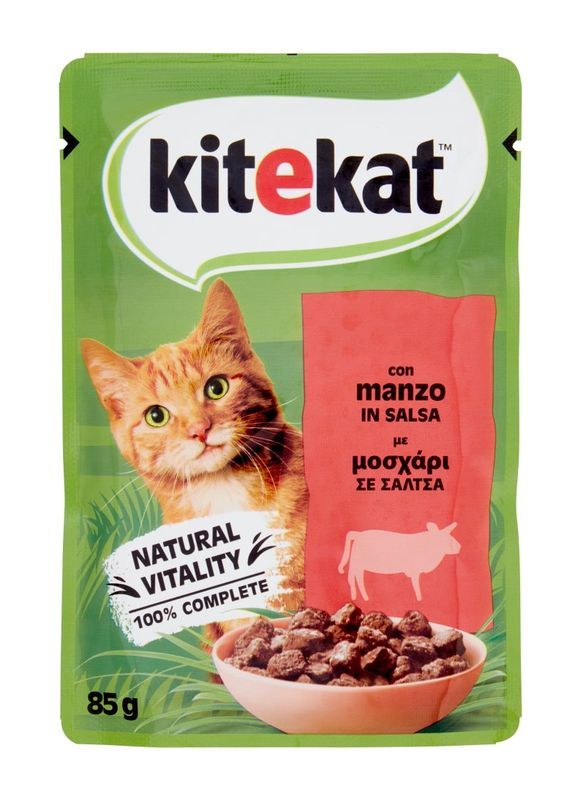 KITEKAT Nassfutter Rindfleisch 85G