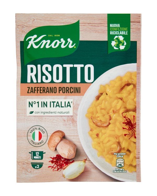 KNORR Risotto Safran Et Cèpes 175G