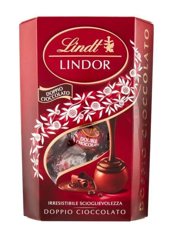 LINDT Lindor Cioccolatini Al Doppio Cioccolato 200G