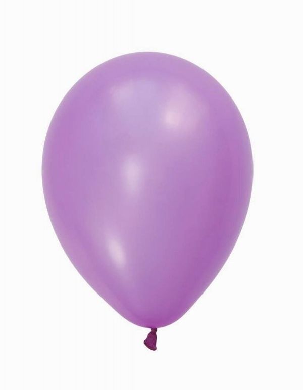 Ballons En Latex Unicolores Lilas 25Cm - 100 Pièces