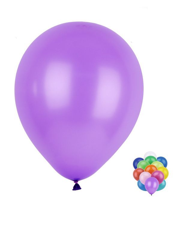 Ballons En Latex Unicolores Multicolore 25Cm - 50 Pièces