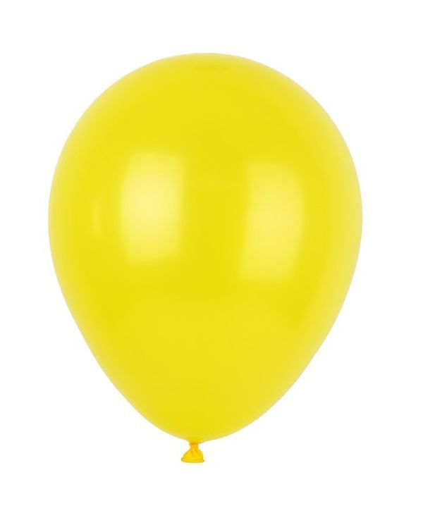 Ballons En Latex Unicolores Jaune 25Cm - 20 Pièces