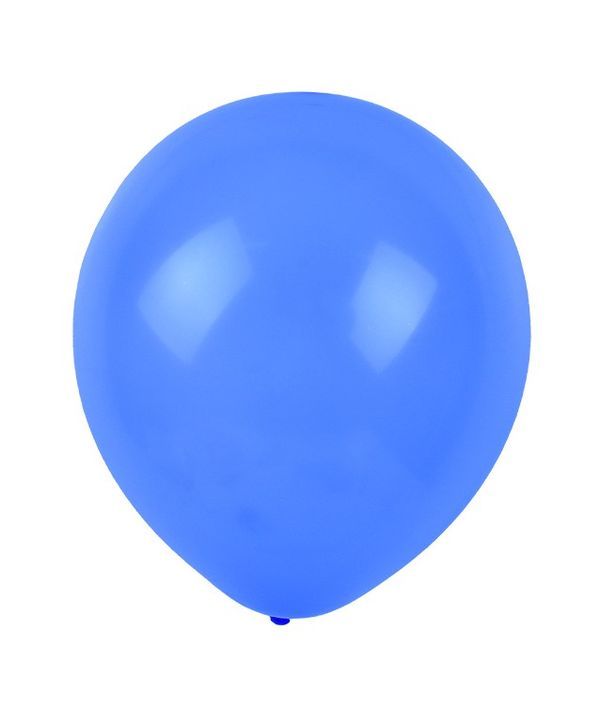 Ballons En Latex Unicolores Bleu 25Cm - 50 Pièces