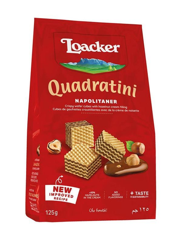 LOACKER Quadratini Napolitaner 125G