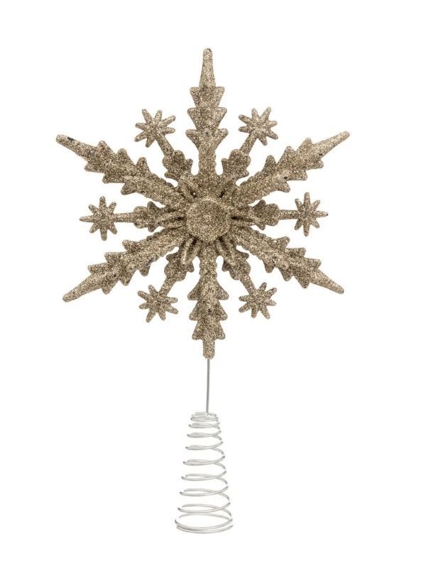 Weihnachtsbaumnadel Goldene Schneeflocke 22Cm