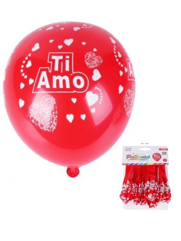 Valentinstag Rote Ballons I Love You 6 Stück 30Cm