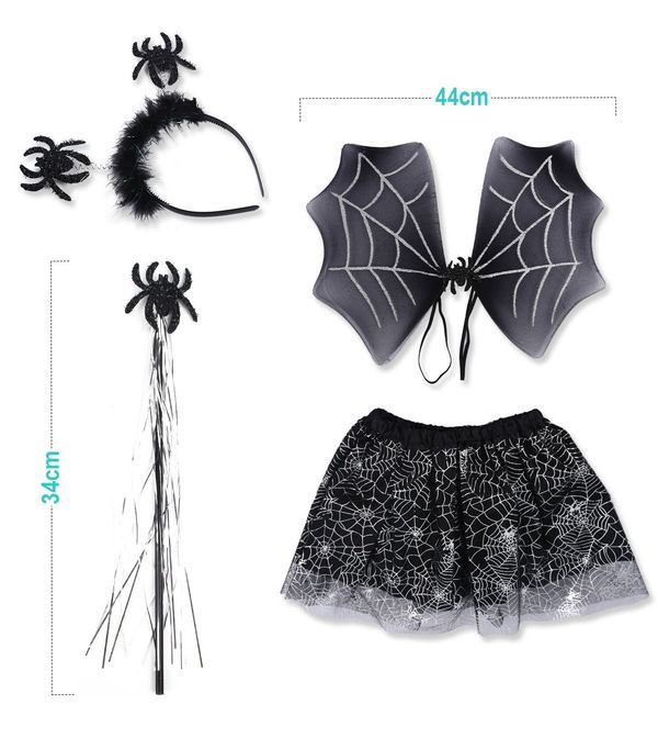 Accessoire D'Halloween Set Noir 