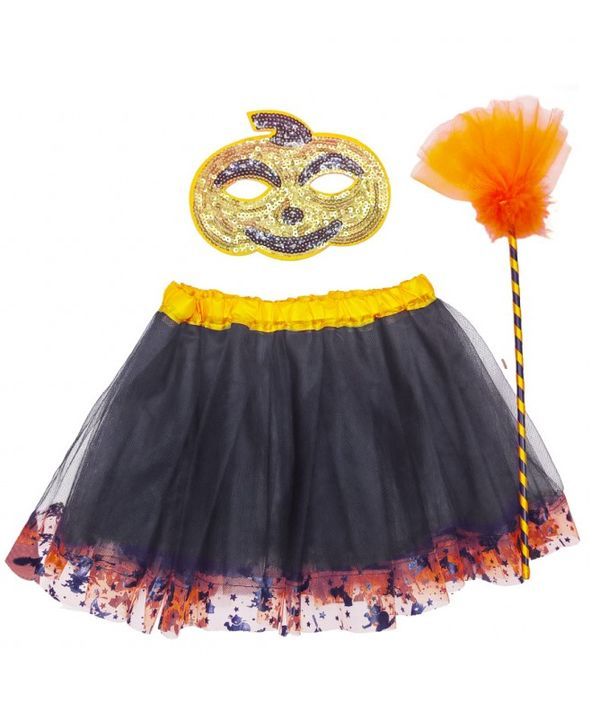 Accessoire D'Halloween Ensemble Jupe Et Masque 