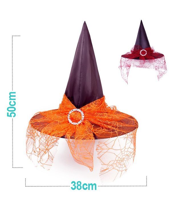 Chapeau D'Halloween En Dentelle - Assortis