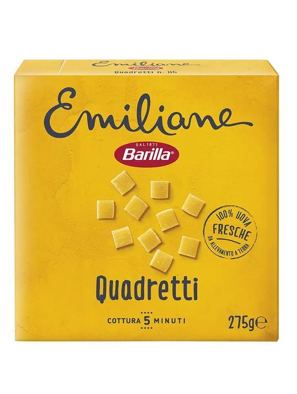 BARILLA Emiliane Pâtes Aux Oeufs Quadretti 275G