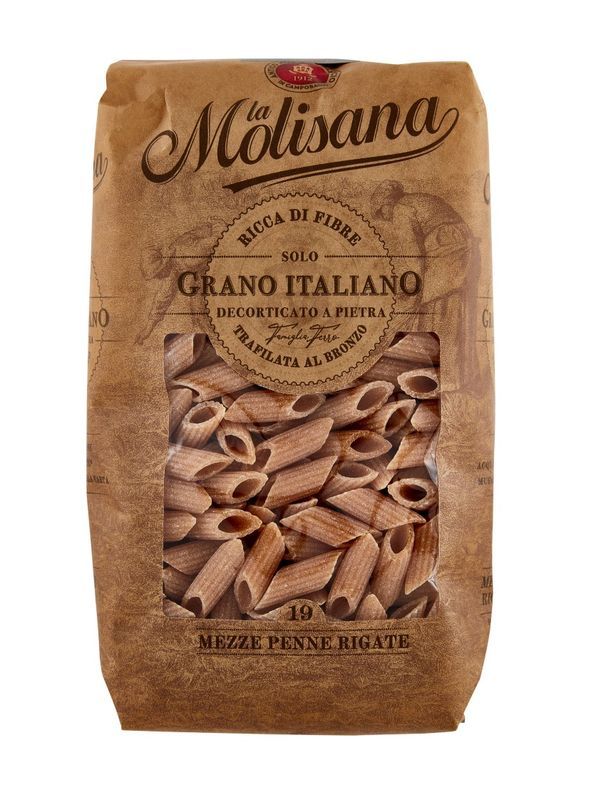 LA MOLISANA Vollkorn N.19 Mezze Penne Rigate 500G