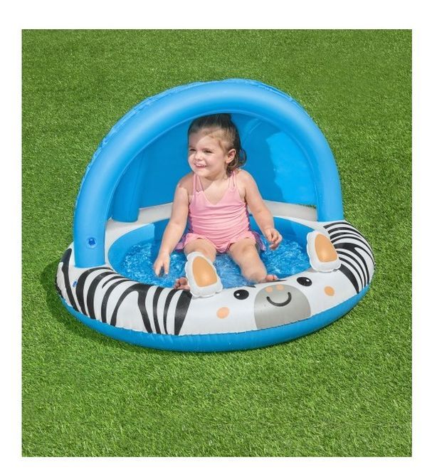 BESTWAY Piscine Gonflable Pour Enfants Safari Soleil 97X66Cm