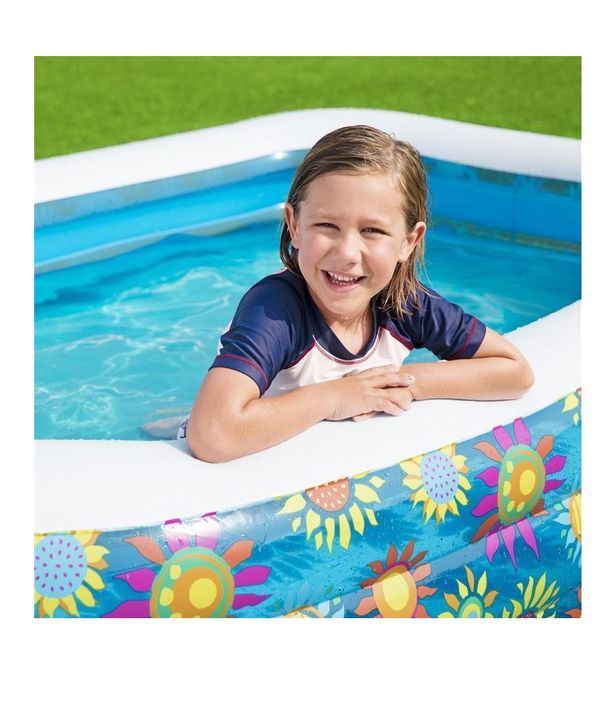 BESTWAY Piscine Gonflable Happy Flora 305X183X56Cm