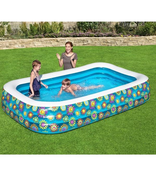 BESTWAY Piscine Gonflable Happy Flora 305X183X56Cm