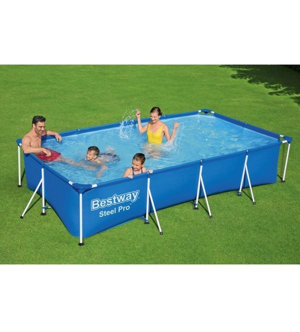 BESTWAY Rechteckiger Pool Steel Pro Splash 211X400XH81Cm