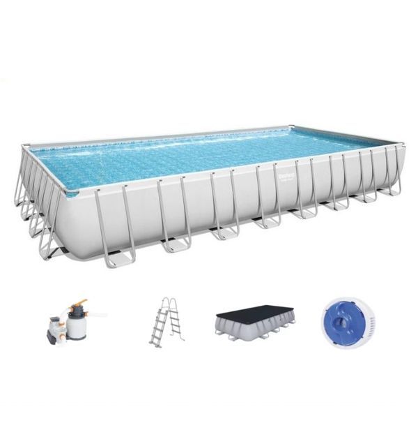 BESTWAY Piscine Rectangulaire Pro Steel Frame 732X366XH132Cm