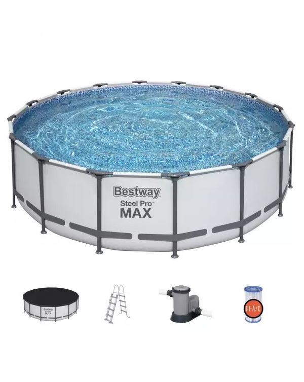 BESTWAY Runder Pool Steel Pro Max 488XH122Cm