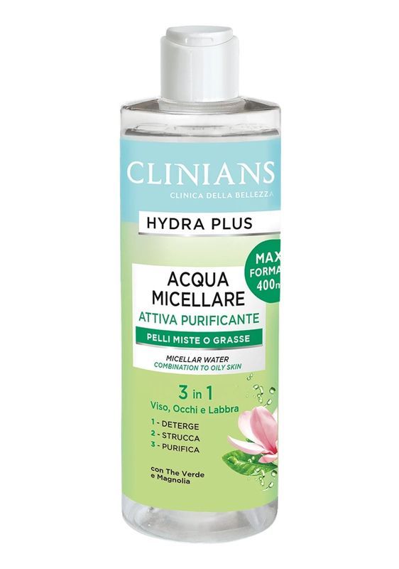 CLINIANS Eau Micellaire  3 En 1 Peau Mixte Ou Grasse 400Ml