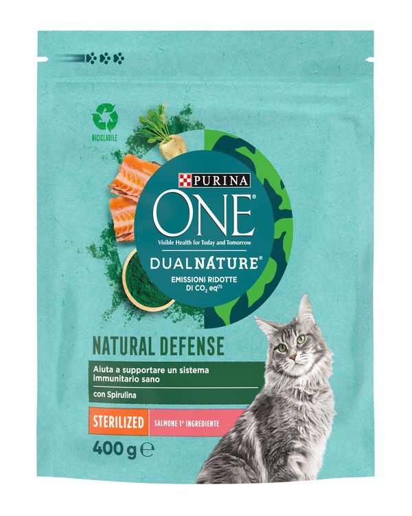 PURINA ONE Dual Nature Kibble Kastrierte Katzen Lachs 400G