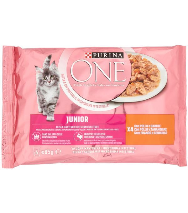 PURINA ONE Junior Nassfutter Huhn 4X85G