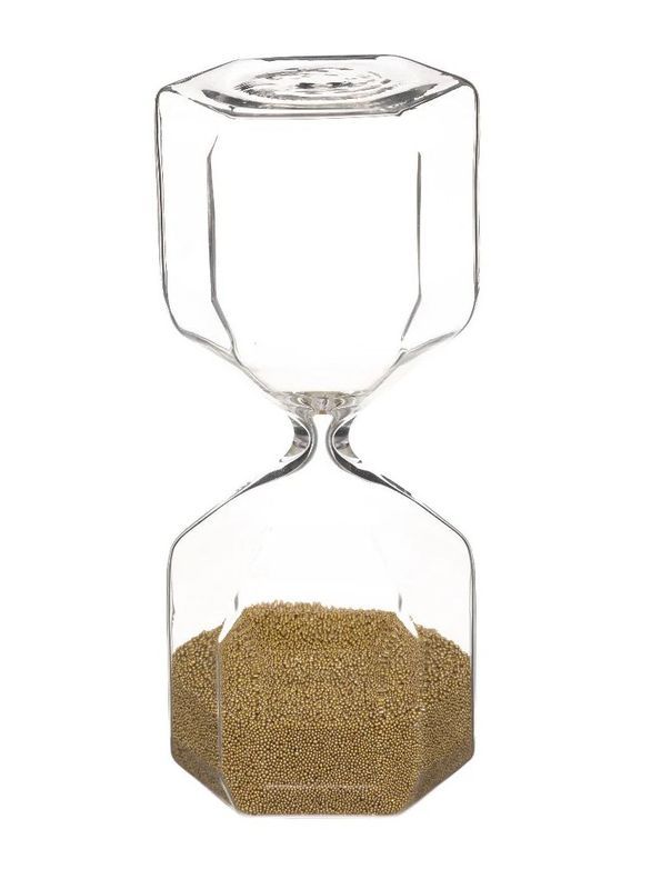 Déco Quadratische Glas-Sanduhr 16Cm