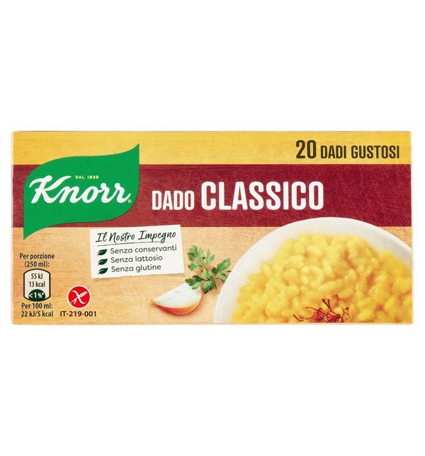 KNORR 20 Cubes Classiques 200G