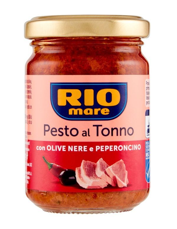 RIO MARE Thunfischpesto Mit Schwarzen Oliven Und Chilischoten 130G