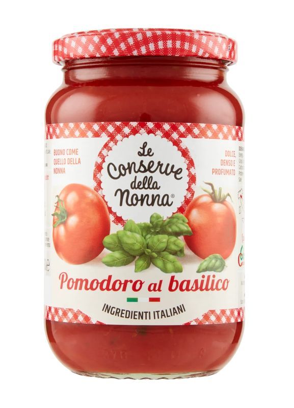 LE CONSERVE DELLA NONNA Sauce Tomate Au Basilic 350G