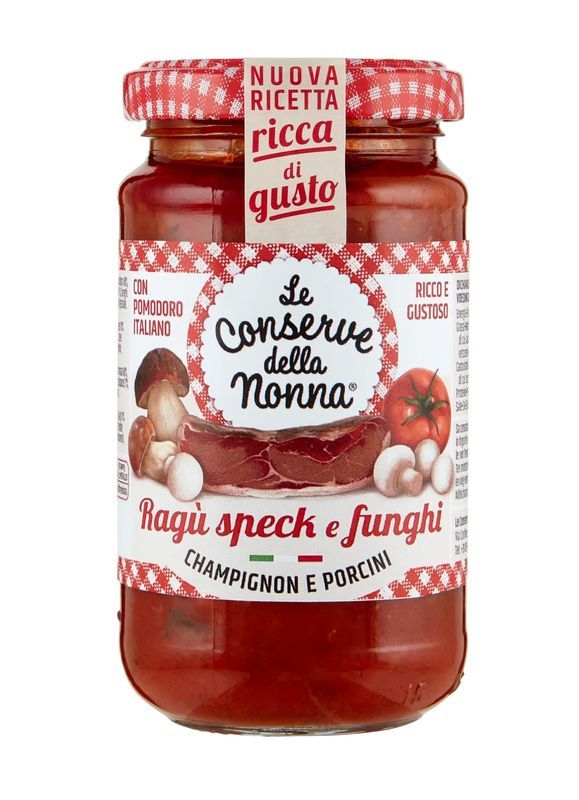 LE CONSERVE DELLA NONNA Ragout Mit Speck Und Pilz 190G