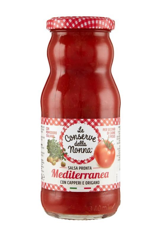 LE CONSERVE DELLA NONNA Mediterrane Fertigsauce Mit Kapern Und Oregano 350G