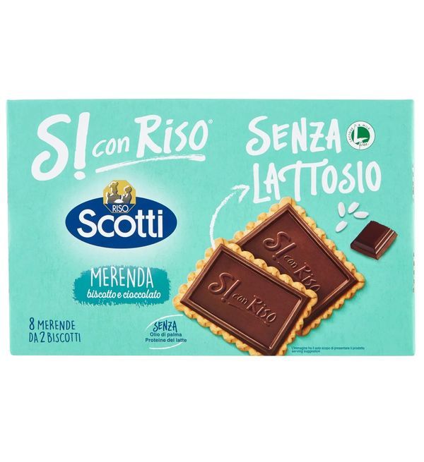 SI CON RISO Biscotto Cioccolato Senza Lattosio 200G