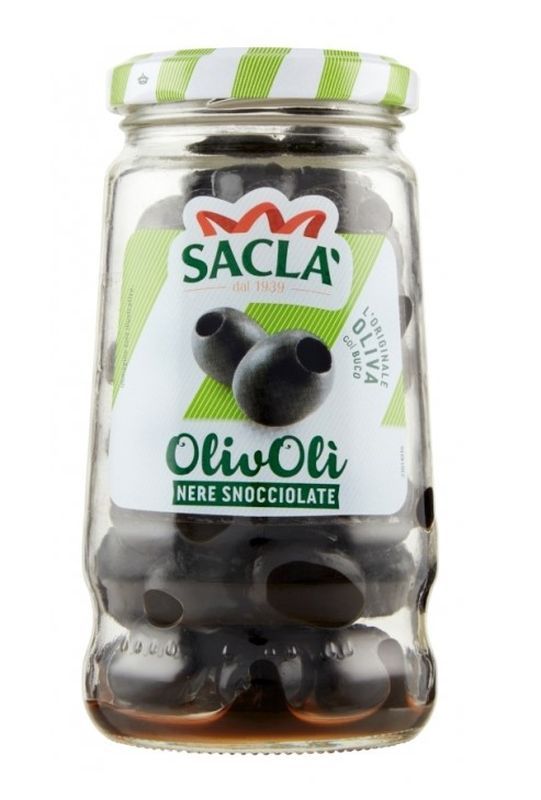 SACLÀ Olive Nere Snocciolate 135G