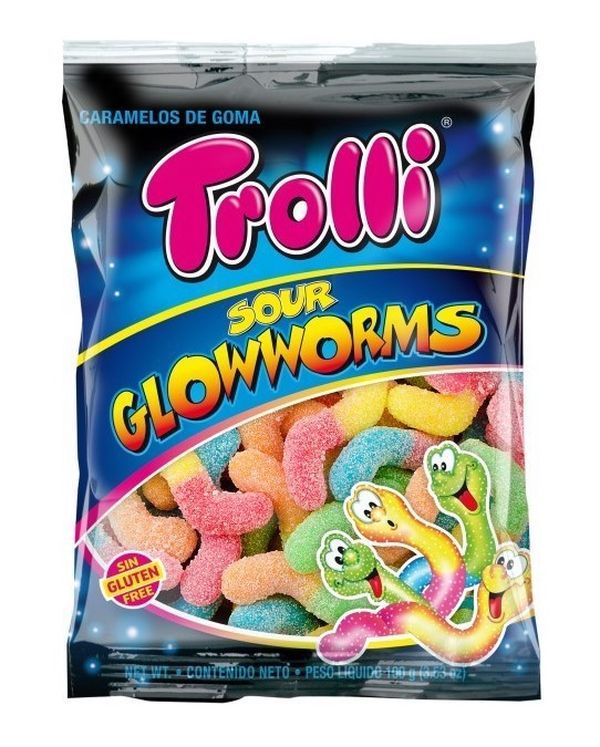 TROLLI Sour Glowworms 100G