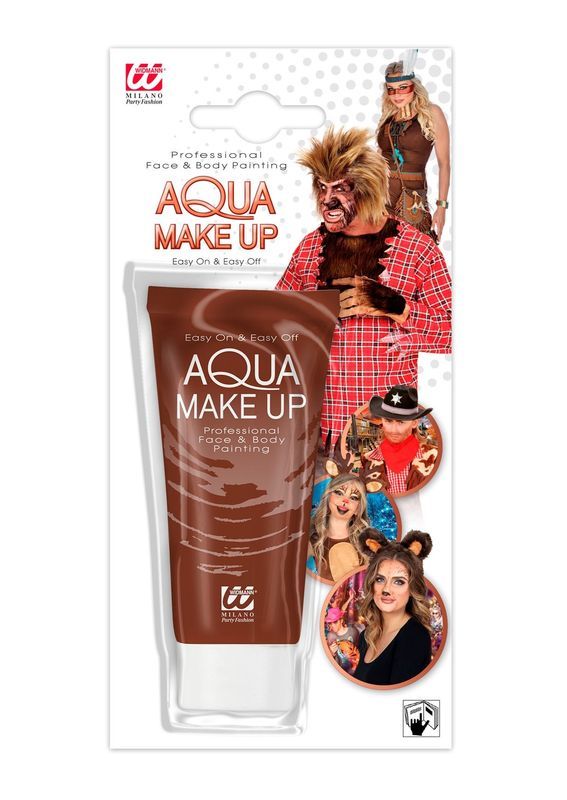 AQUA MAKEUP Maquillage En Tube Marron 30Ml