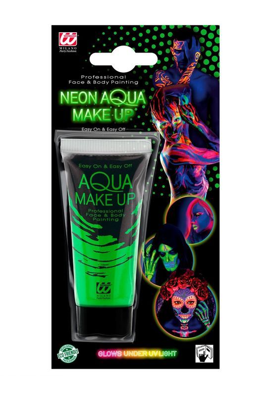 AQUA MAKEUP Maquillage En Tube Fluo Vert 30Ml