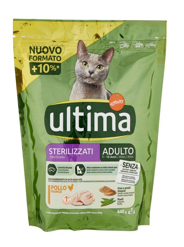 ULTIMA Senior Kibble Kastrierte Katzen Huhn 440G