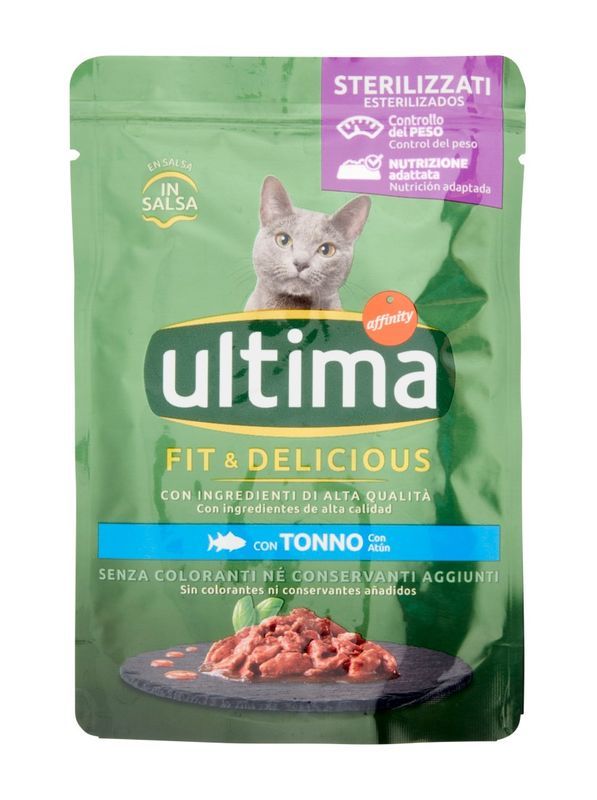 ULTIMA Nassfutter Kastrierte Katzen Thunfisch 85G