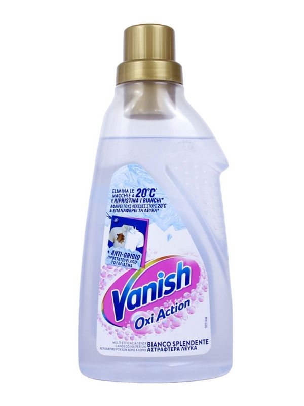 VANISH Smacchiatore Oxi Action Multi Power Gel Bianco Splendente 750Ml