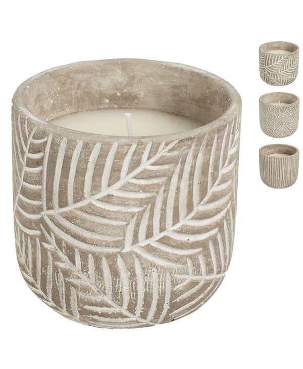 Accessorio Da Campeggio Vaso In Cemento Con Citronella   10Cm - Assortito