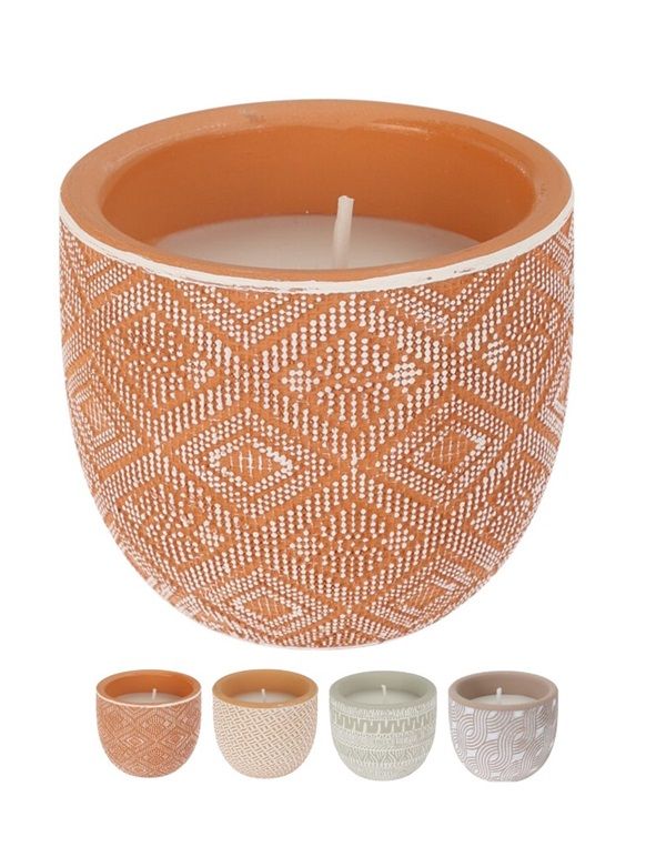 Accessorio Da Campeggio Vaso In Coccio Con Citronella   7Cm - Assortito