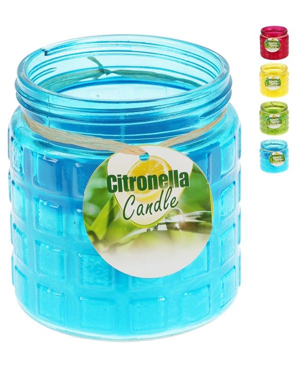 Accessoire De Camping Pot En Verre Avec De La Citronnelle 12Cm - Assortis