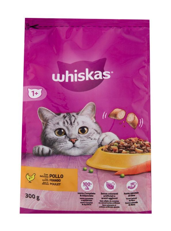 WHISKAS Croquettes Poulet 300G