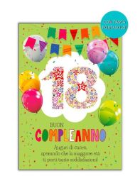 Biglietto Di Buon Compleanno Porta Soldi - 18 Anni - Da Moreno