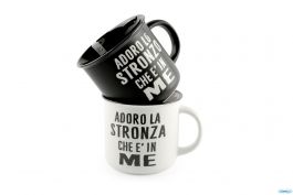 Tazza Mug Con Scritta Stronzo Stronza Ad Maschio Femmina